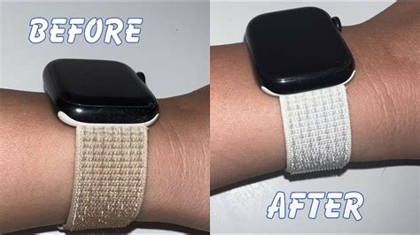 cleaning white apple watch band